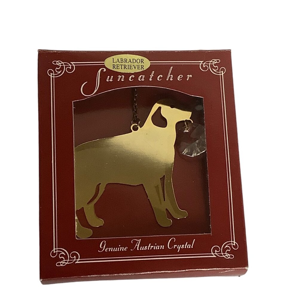 Labrador Retriever Suncatcher Genuine Austrian‎ Crystal By Ganz Chain RARE